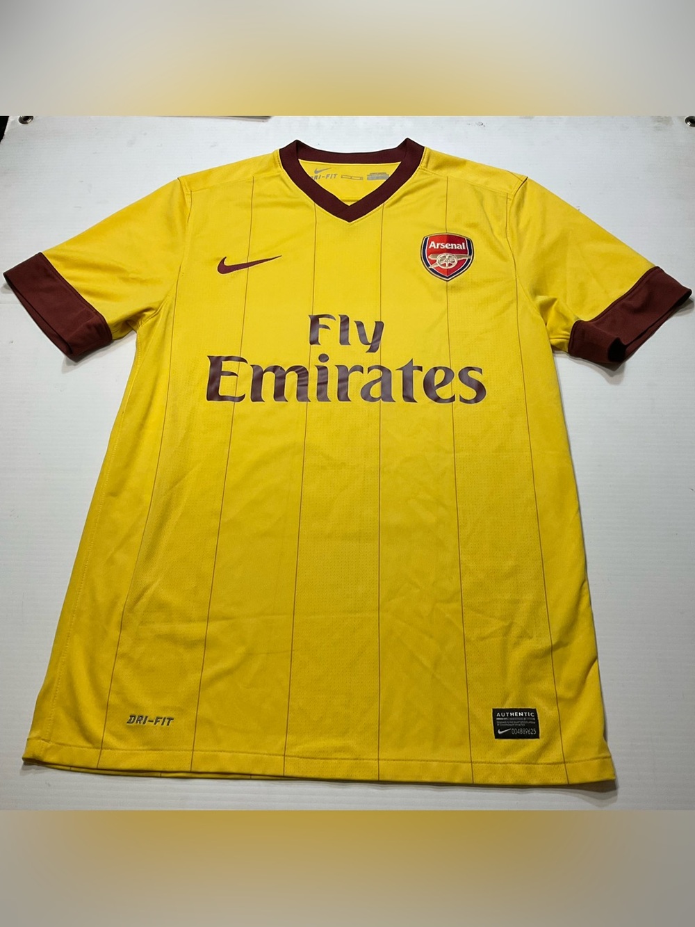 ARSENAL LONDON 2010/2011 AWAY FOOTBALL SHIRT JERSEY Nike Sz S Soccer